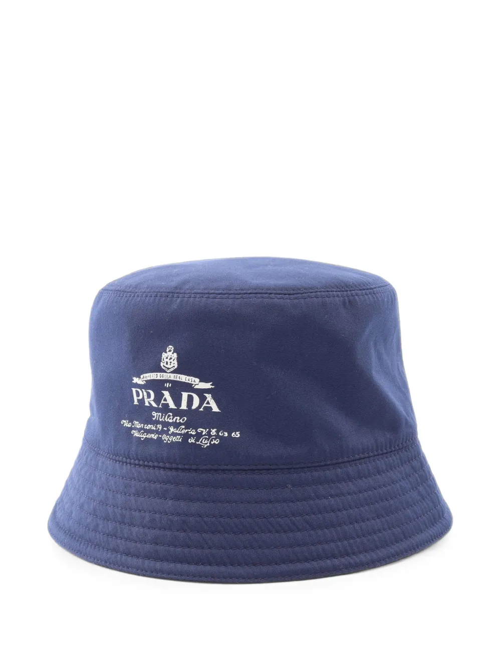 Prada Pre-Owned 2010s logo-print bucket hat - Blu