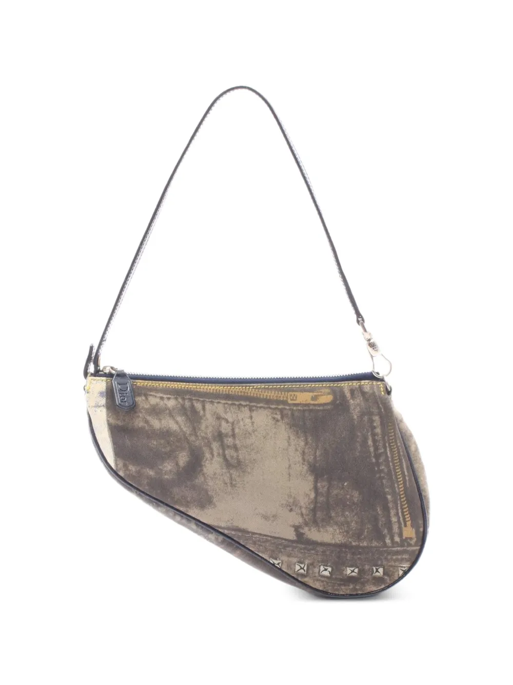 Christian Dior Pre-Owned 2000s Saddle Schultertasche - Grau