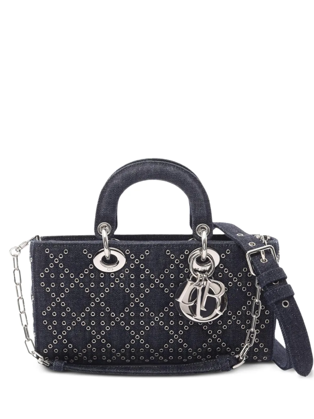 Christian Dior Pre-Owned medium Lady D-Joy eyelet tote bag - Blue