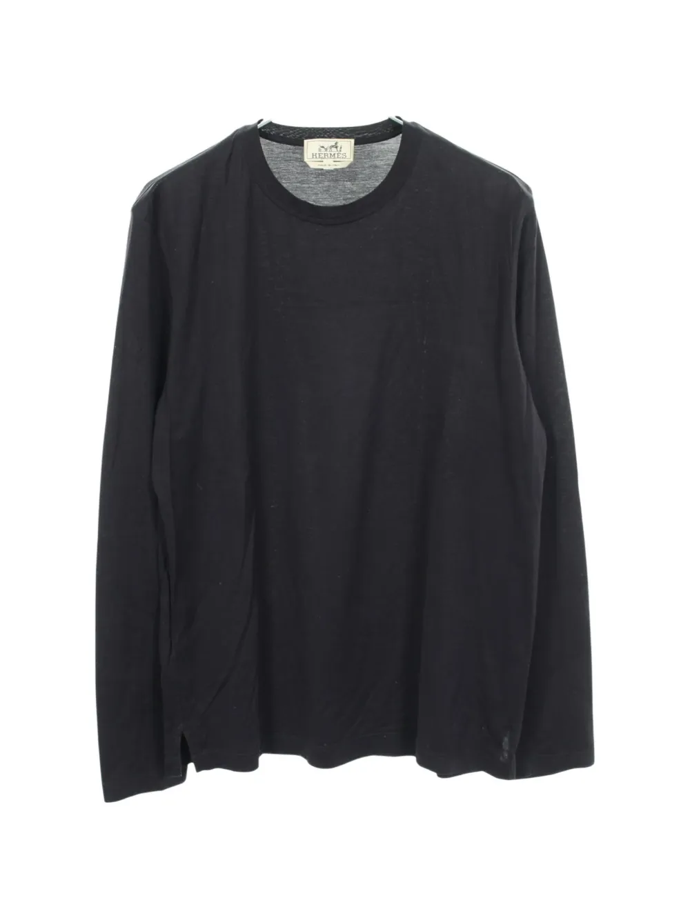 Hermès Pre-Owned 2010s H-embroidery T-shirt - Nero