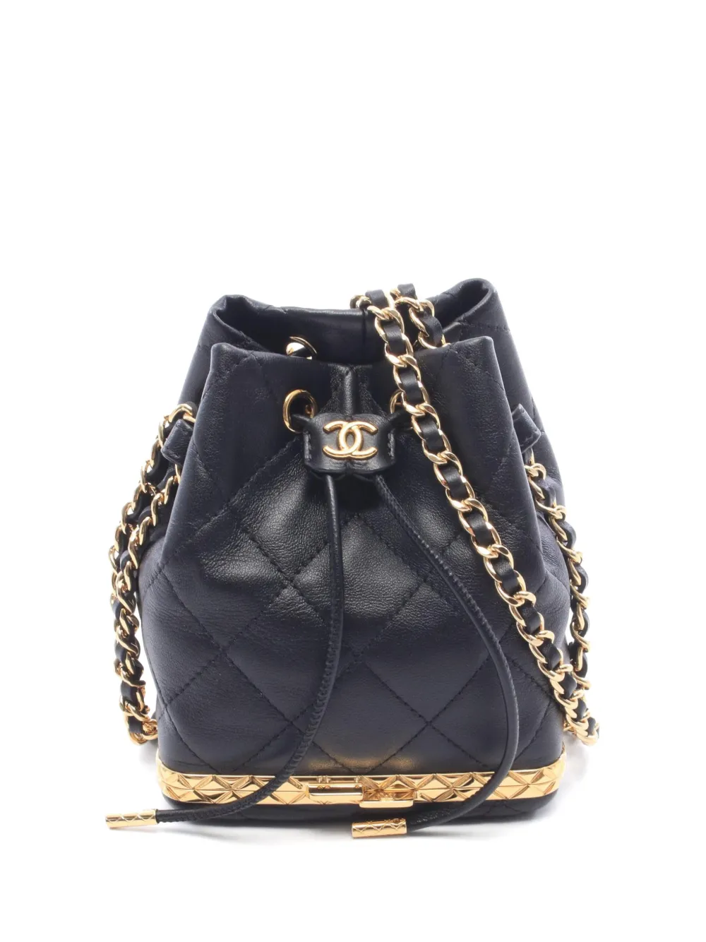 CHANEL Pre-Owned small Matelassé bucket bag - Nero