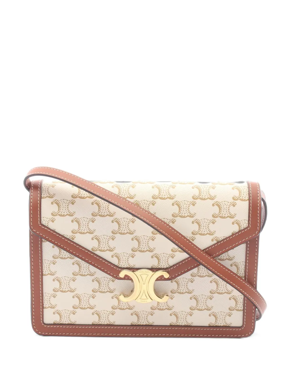 Celine Pre-Owned Triomphe cross body bag - Toni neutri