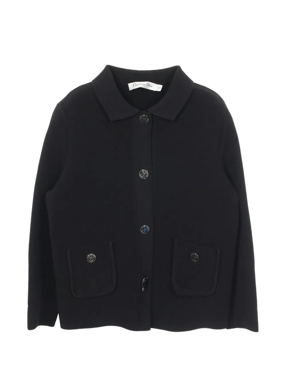 Christian Dior Pre-Owned 2010s Cropped-Jacke mit Sternknöpfen - Schwarz