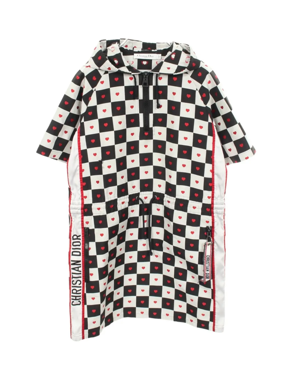 Christian Dior Pre-Owned robe mi-longue Dior Amour D-Chess Heart (années 2000) - Noir Christian Dior Pre-Owned robe mi-longue Dior Amour D-Chess Heart (années 2000) - Noir