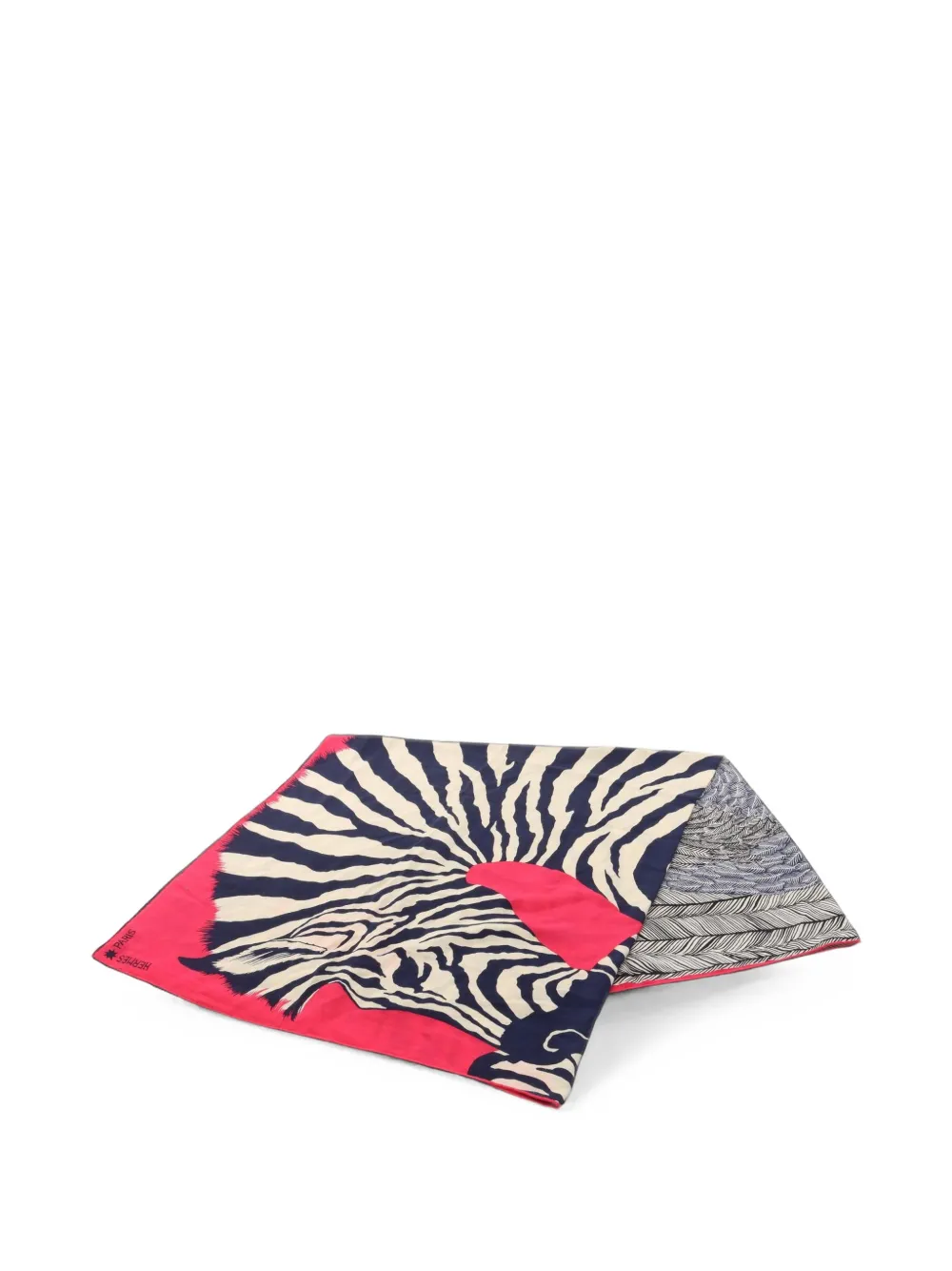 Hermès Pre-Owned 2010s Zebra Pegasus scarf - Rosa