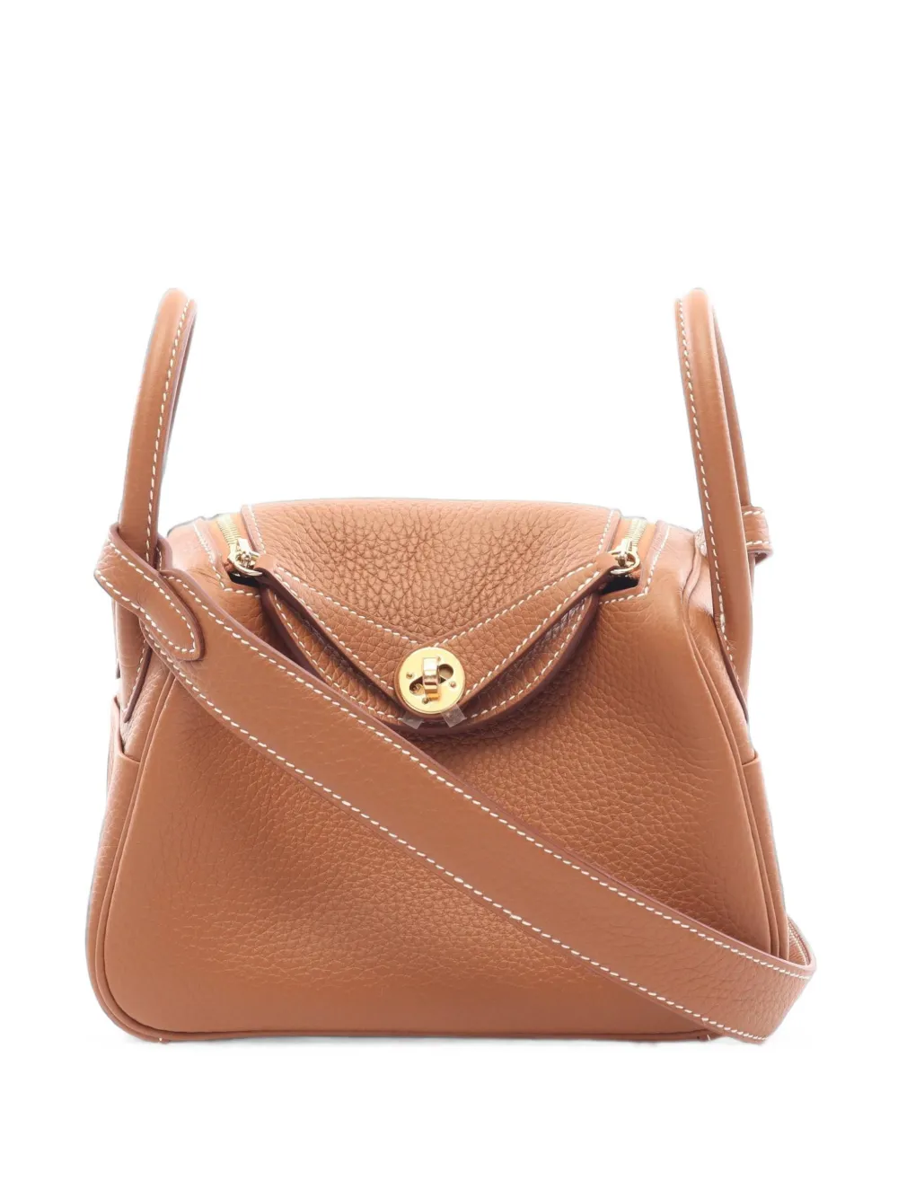 Hermès Pre-Owned mini Lindy shoulder bag - Marrone