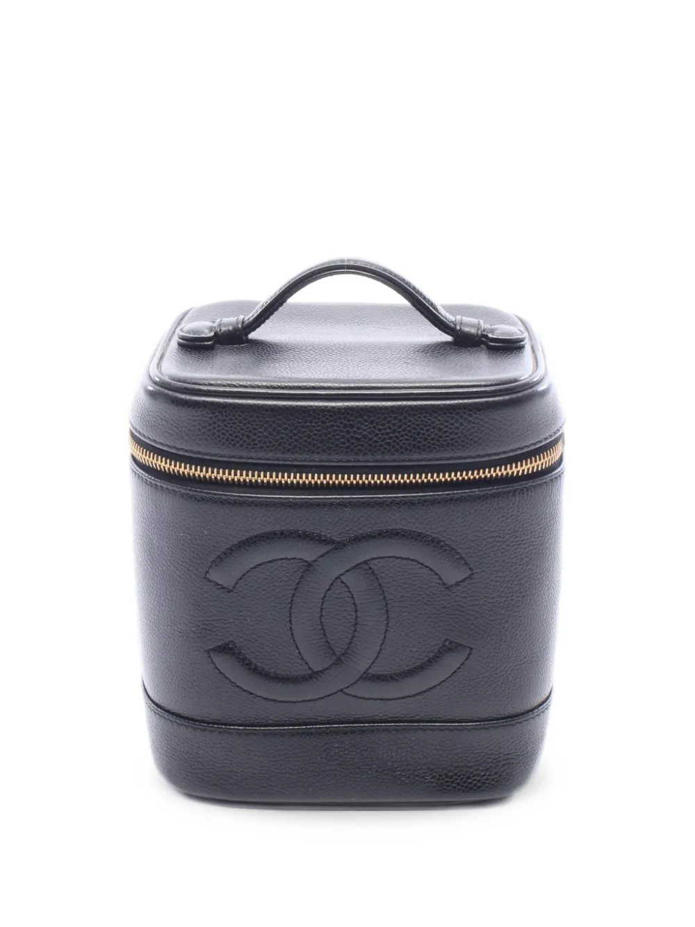 CHANEL Pre-Owned 2002-2003 Caviar-leather vanity bag - Nero