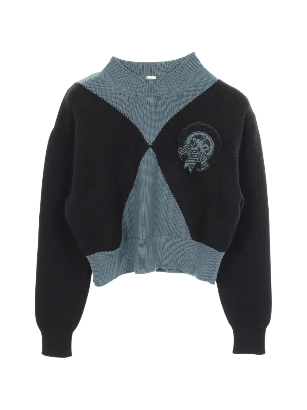 Hermès Pre-Owned 2010s Candy Libris cropped sweater - Nero