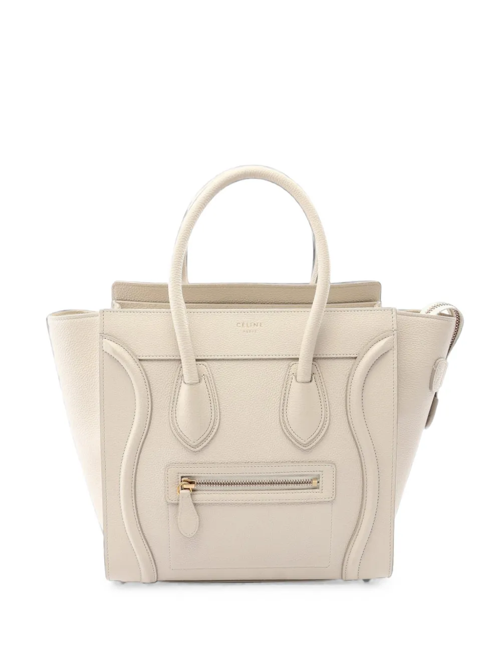 Celine Pre-Owned 2010s micro Luggage leather tote bag - Toni neutri