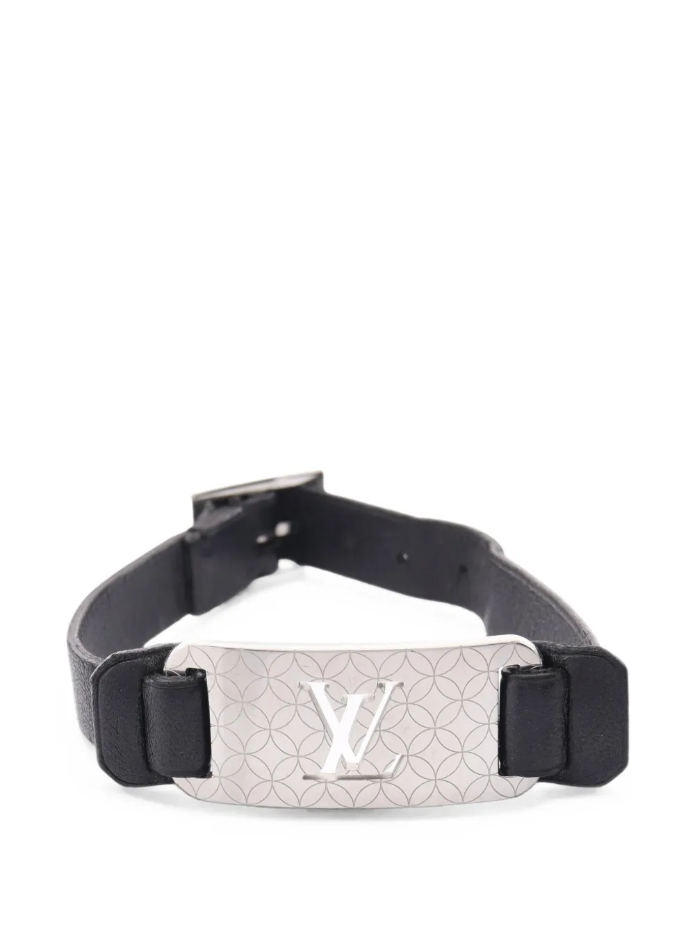 Louis Vuitton Pre-Owned 2010s Champs Elysees Lederarmband - Silber
