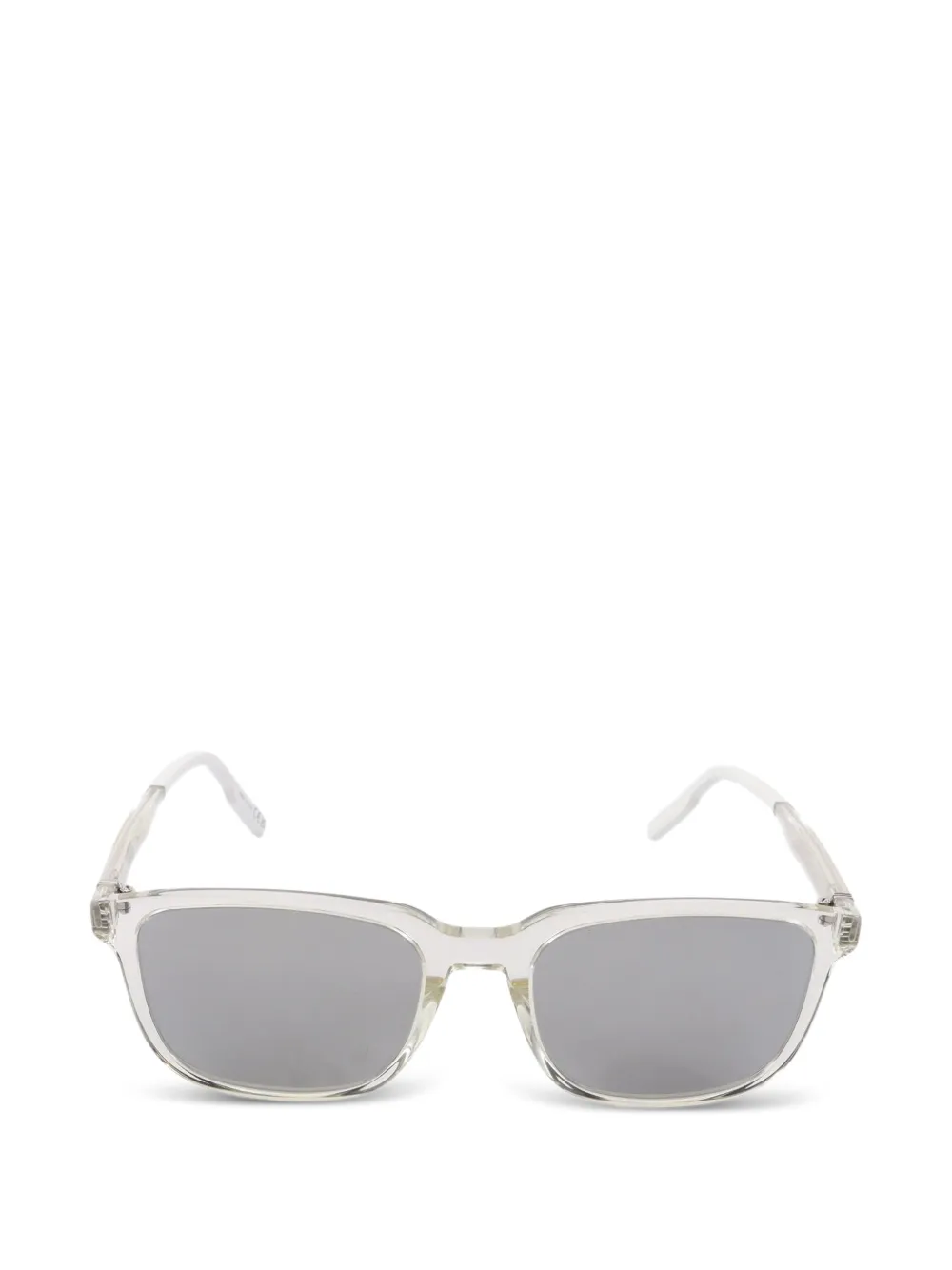Christian Dior Pre-Owned 2010s DiorTag Sonnenbrille mit eckigem Gestell - Weiß