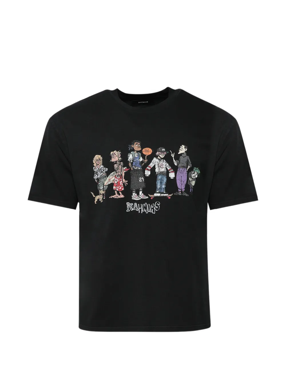 Nahmias Cartoon Warning boxy T-shirt