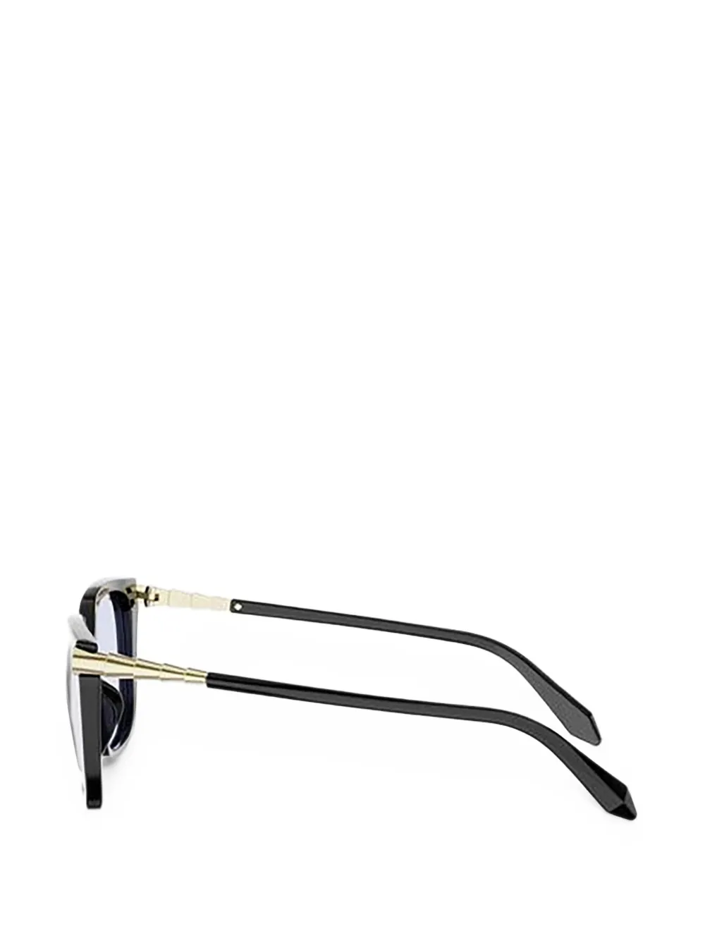Bvlgari Serpenti Square-frame Glasses in Black, view 3