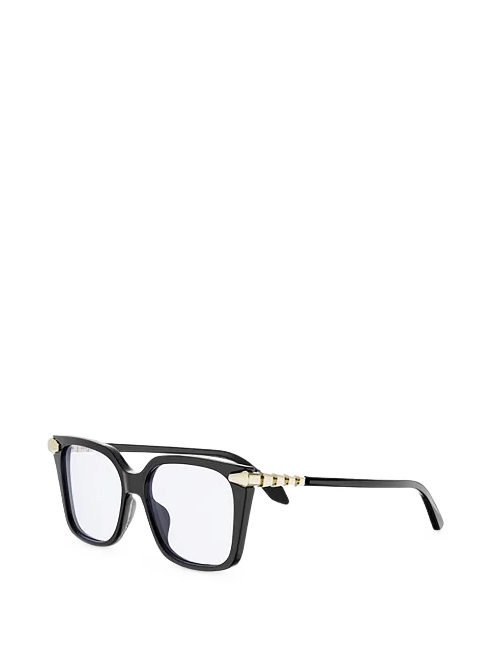 Bvlgari Serpenti Square-frame Glasses in Black, view 2