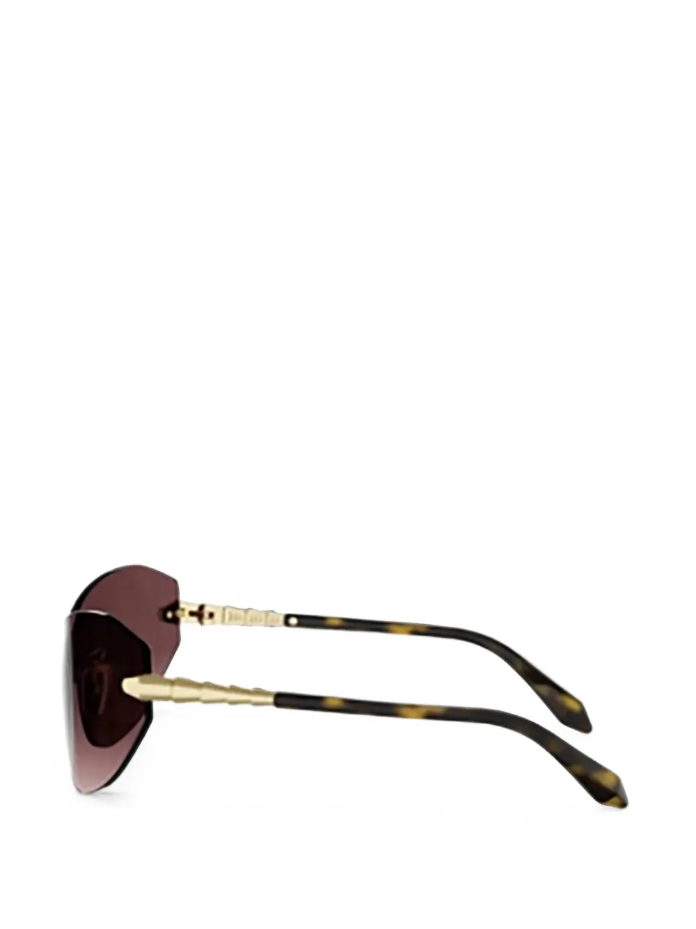 Bvlgari Serpenti zonnebril met cat-eye montuur Beige