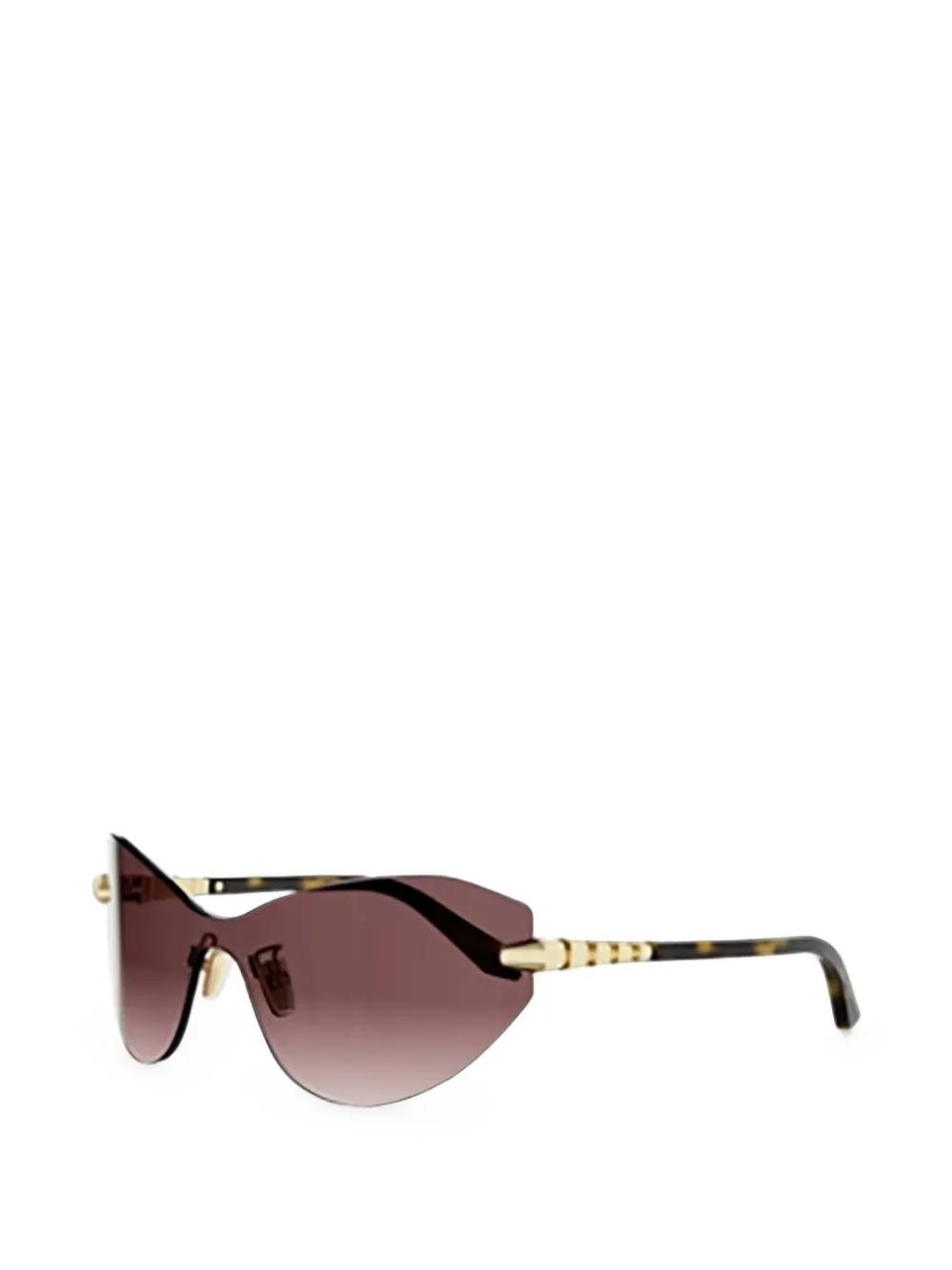 Bvlgari Serpenti zonnebril met cat-eye montuur Beige