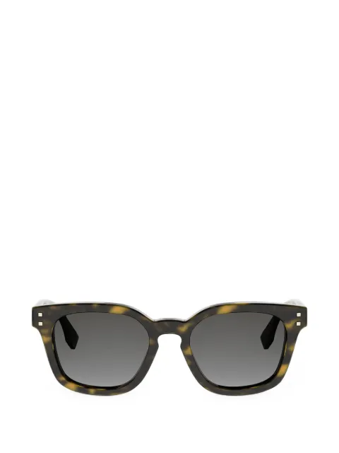 FENDI tortoiseshell-effect square-frame sunglasses