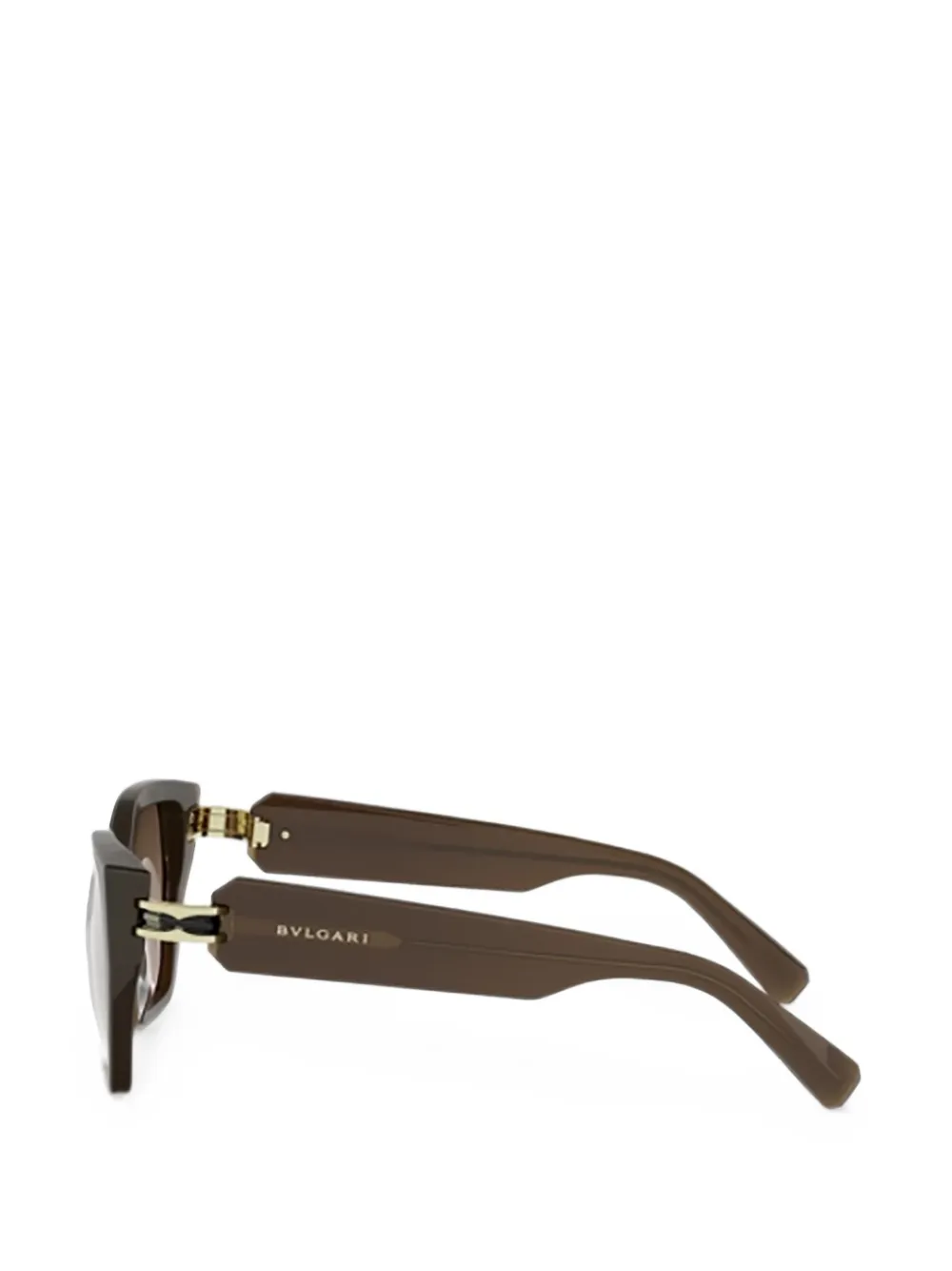 Bvlgari Geometric-frame Sunglasses in Brown, view 3