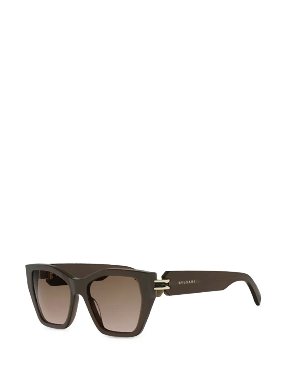 Bvlgari Geometric-frame Sunglasses in Brown, view 2