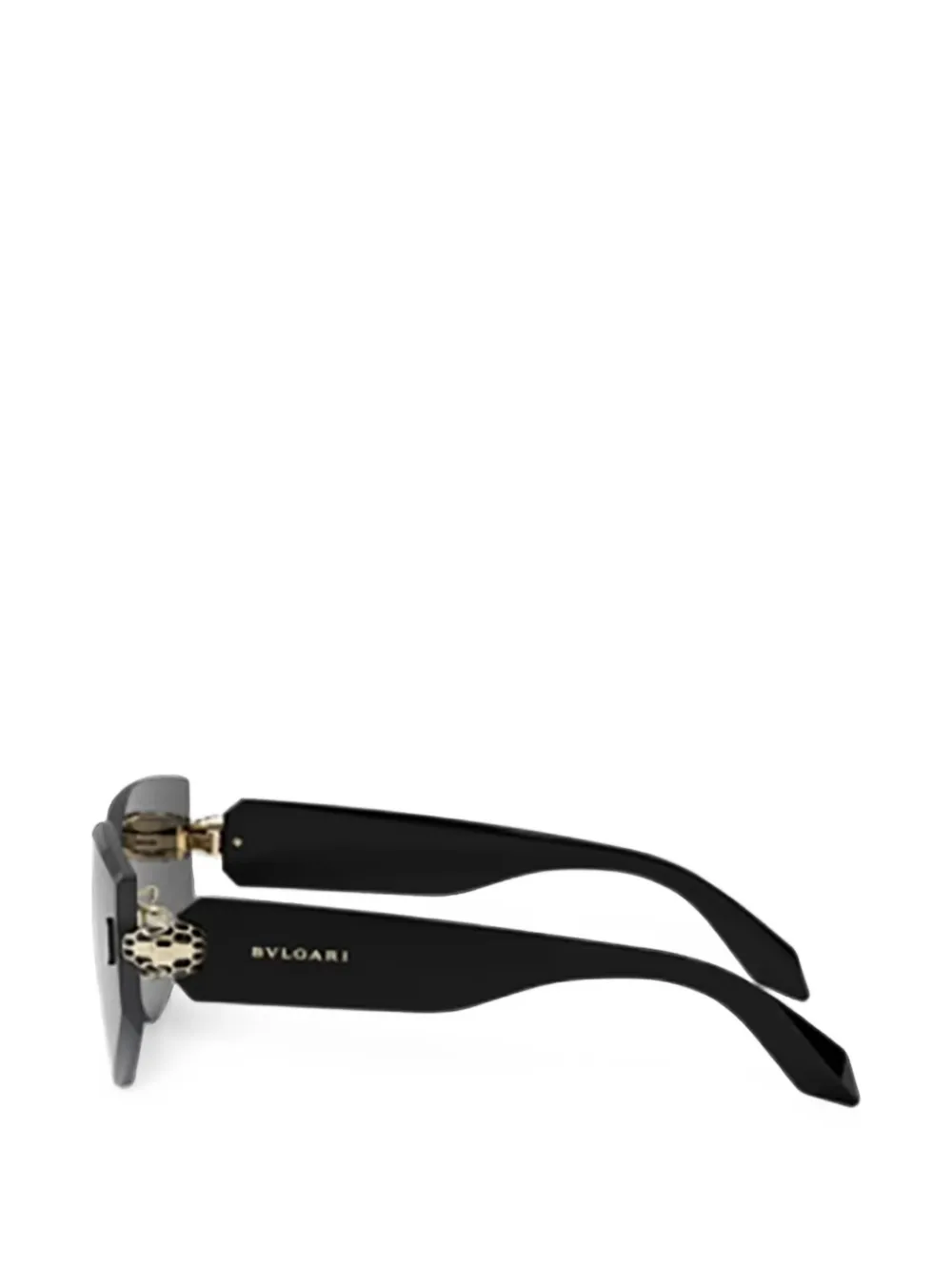 Bvlgari Serpenti zonnebril met geometrisch montuur Zwart