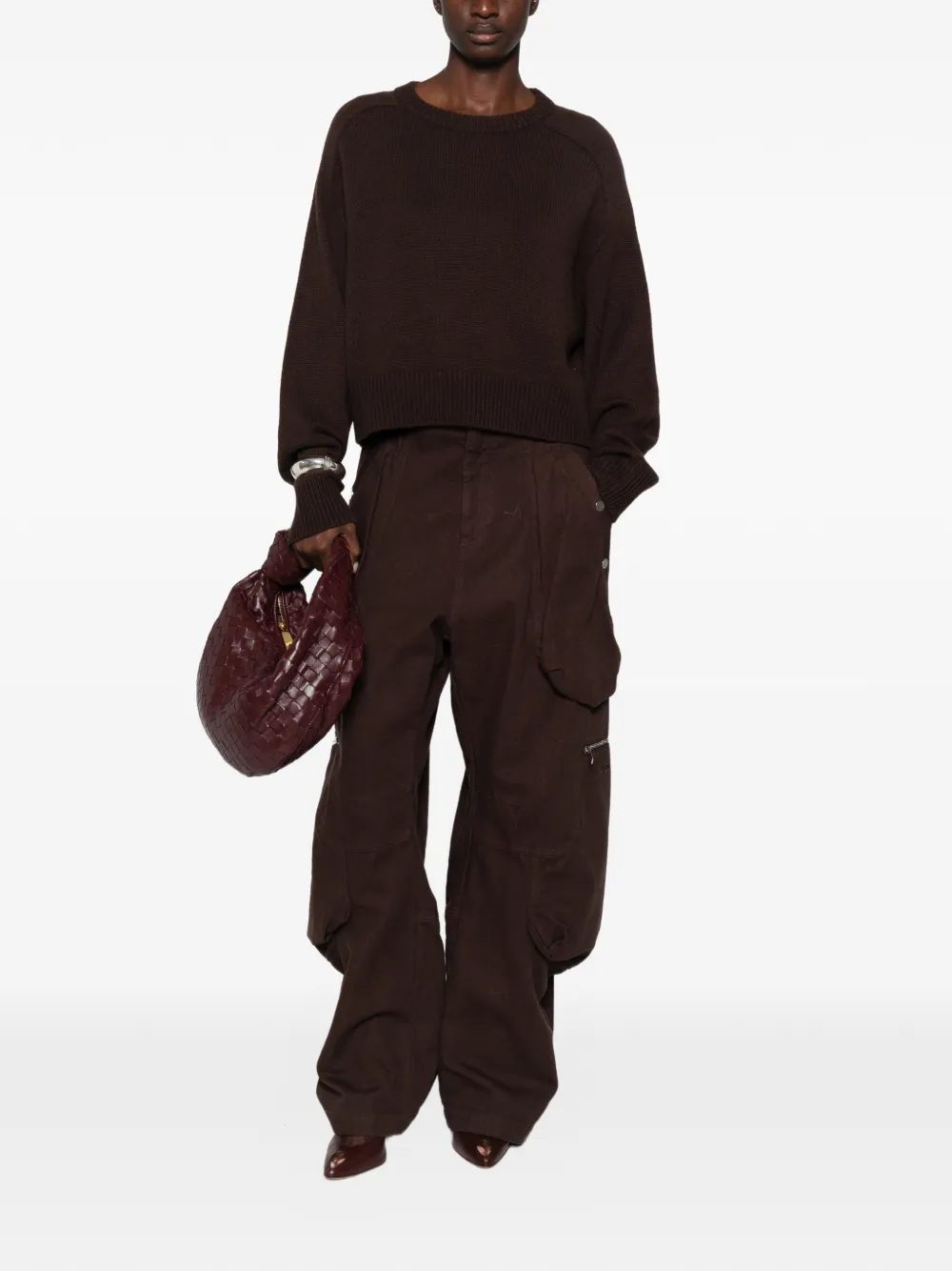 Soft Goat ribbed-knit sweater Bruin