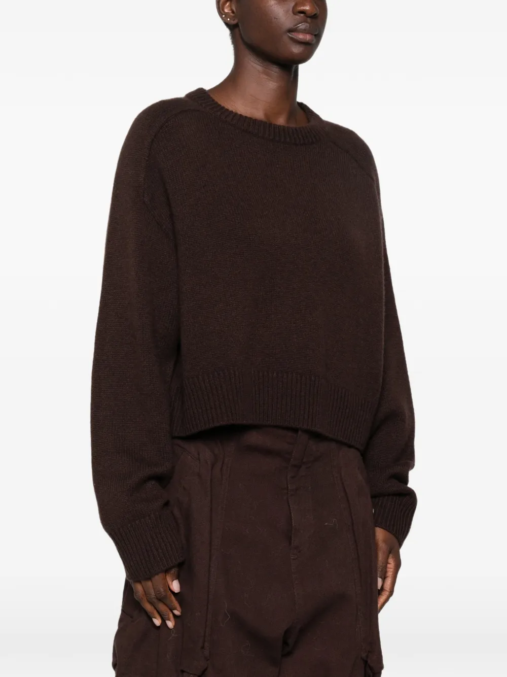 Soft Goat ribbed-knit sweater Bruin