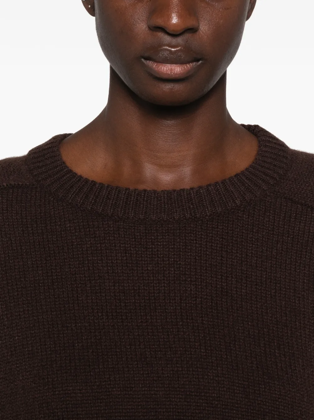 Soft Goat ribbed-knit sweater Bruin