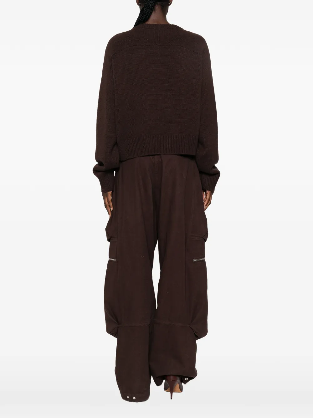 Soft Goat ribbed-knit sweater Bruin