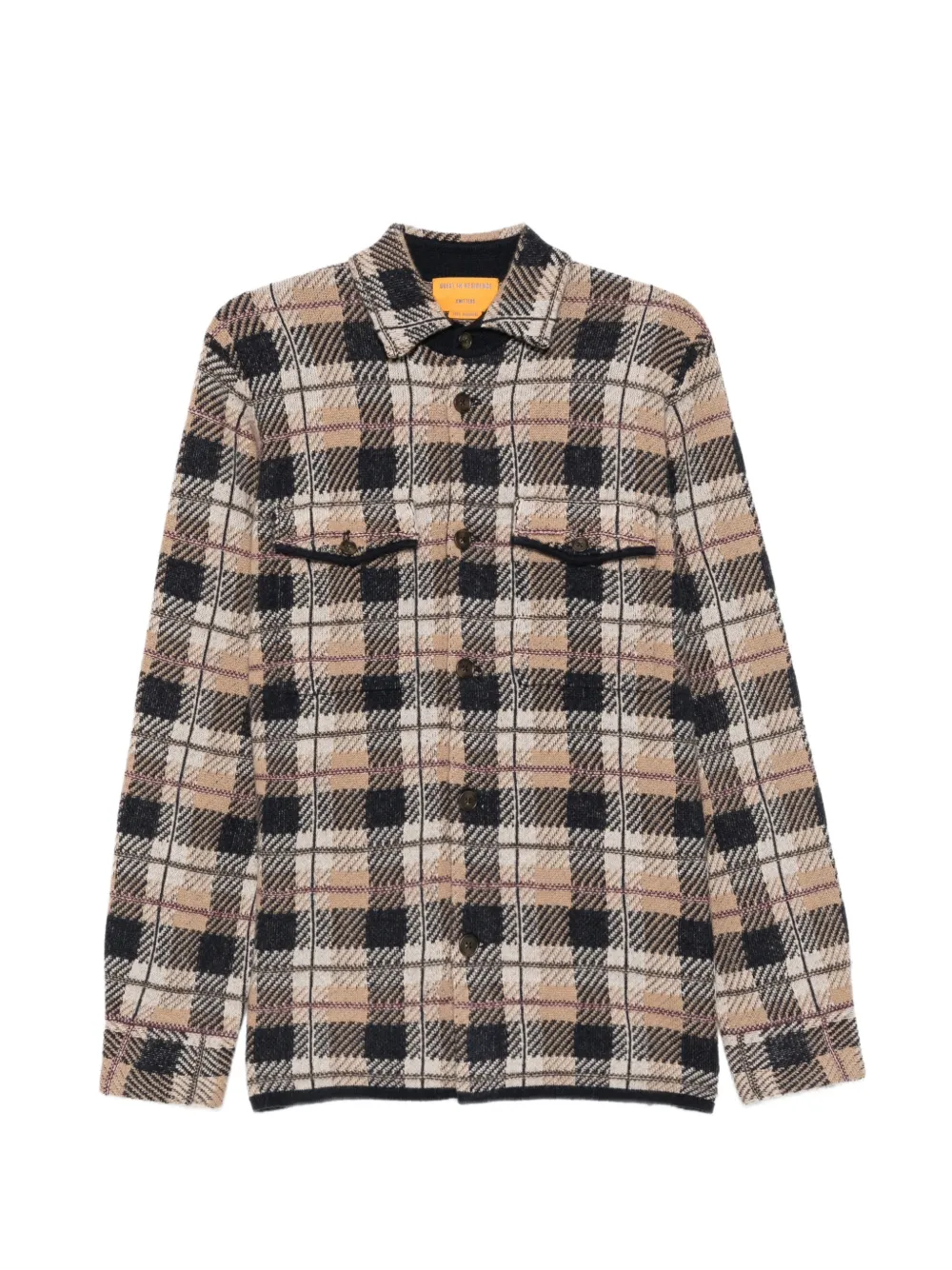 Guest In Residence check-pattern cashmere shirt