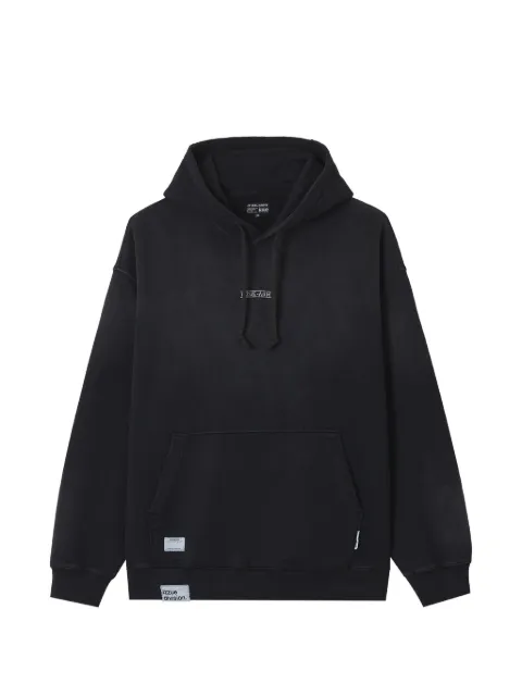 izzue logo-embroidered drawstring hoodie