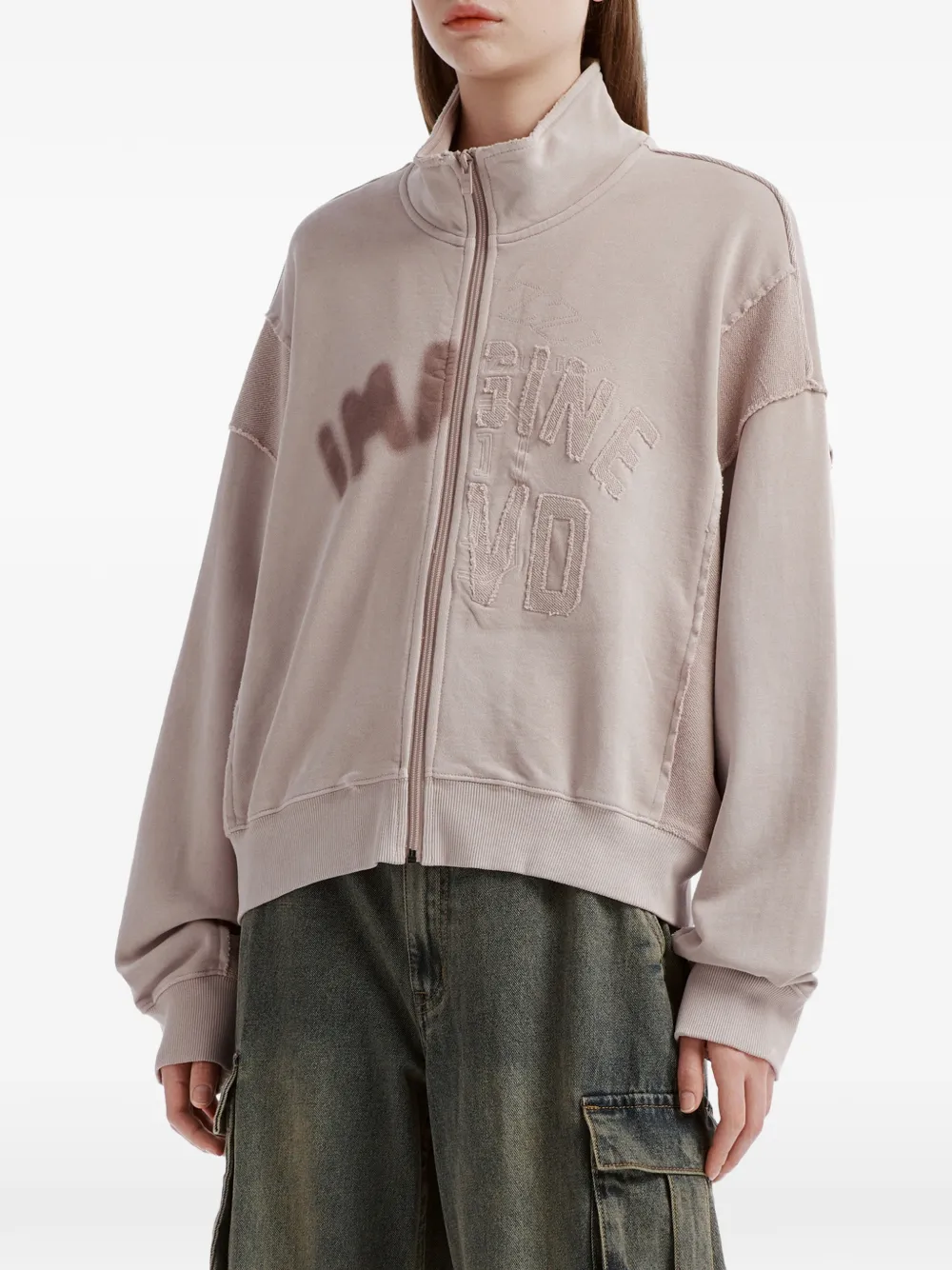izzue Sweater met logo-applicatie Roze