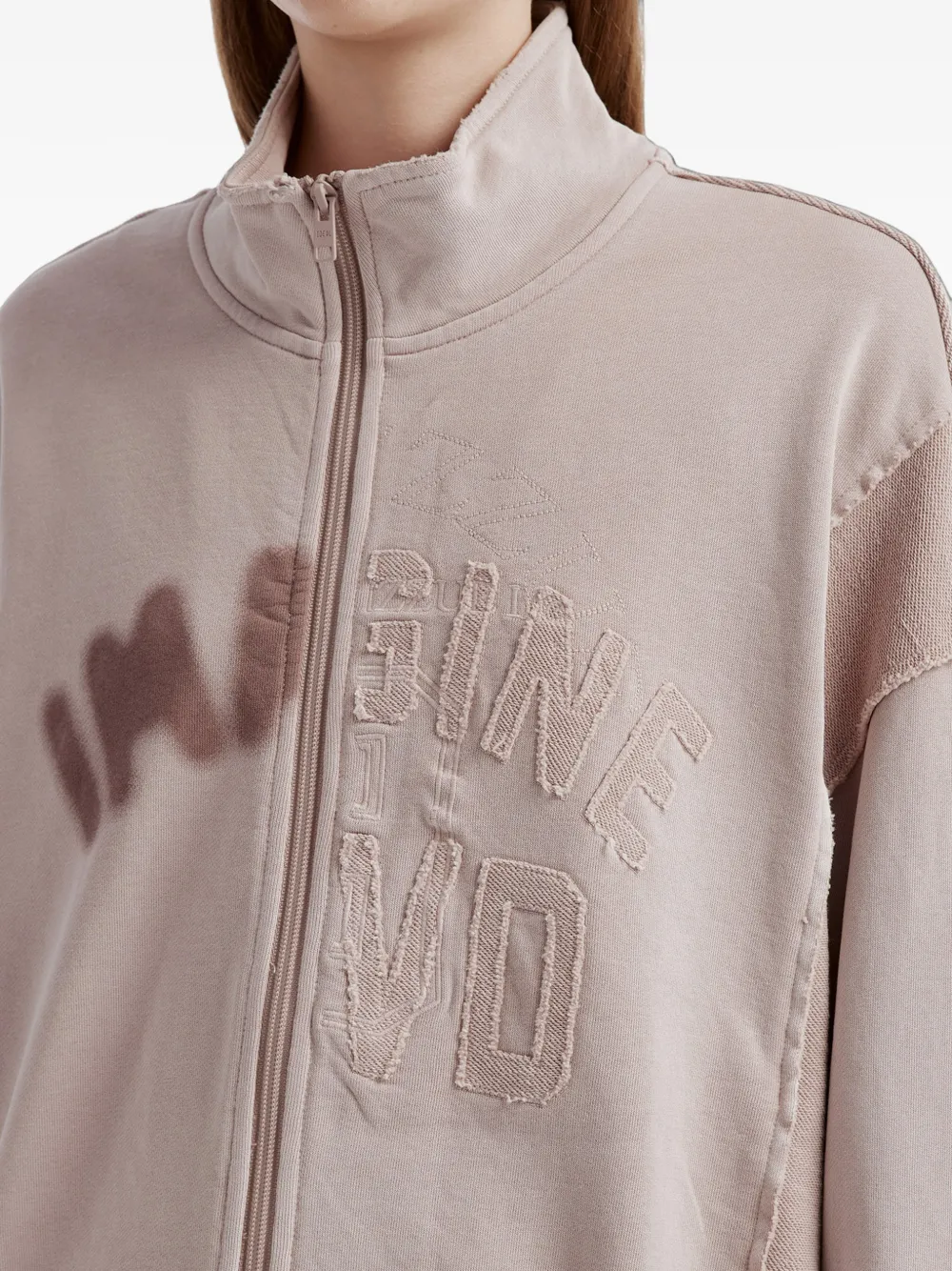 izzue Sweater met logo-applicatie Roze