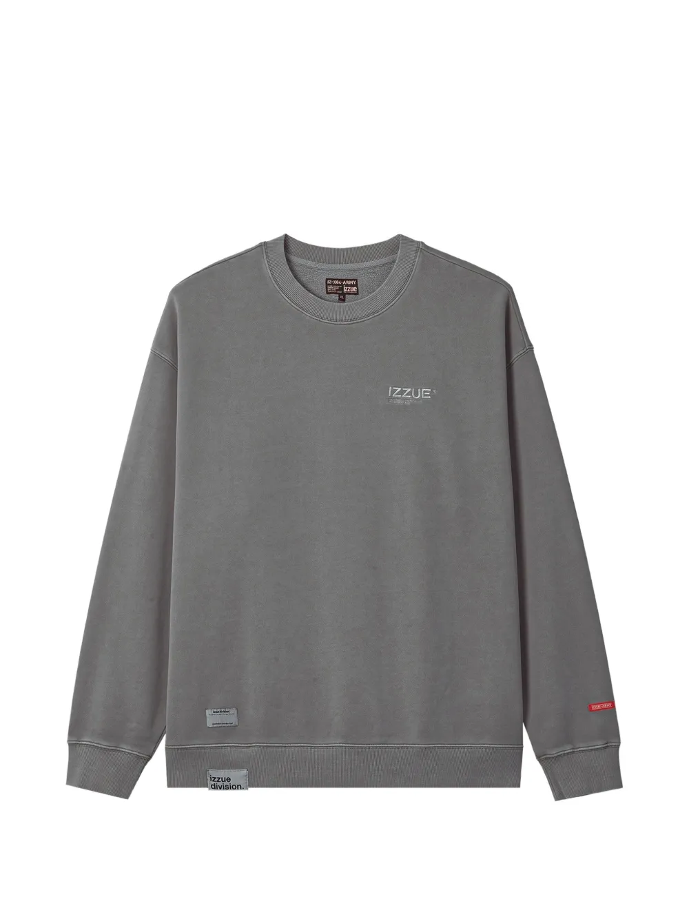 Izzue Logo-print Cotton Sweatshirt In Grey