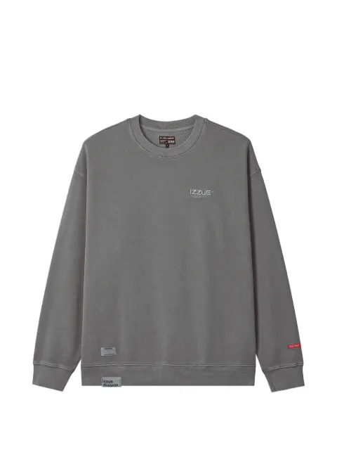 izzue logo-print cotton sweatshirt