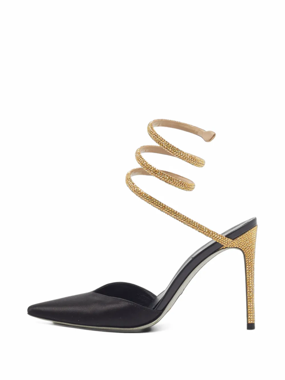 René Caovilla Cleo Pumps mit Kristallen - Schwarz