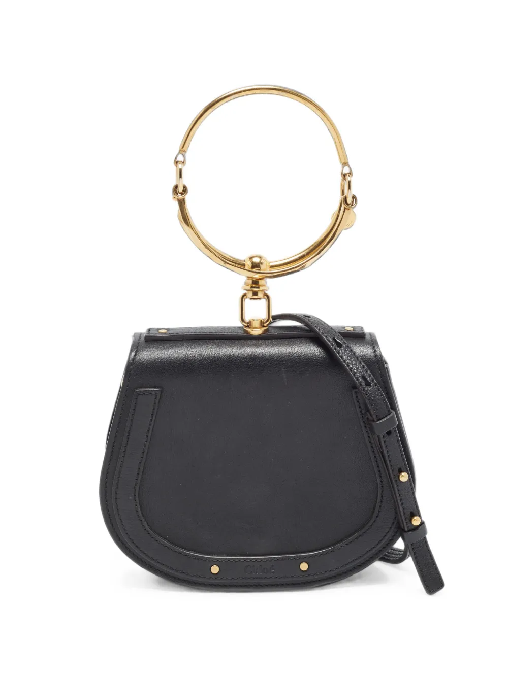 Chloé Pre-Owned 2018 small Nile Bracelet leather shoulder bag - Nero