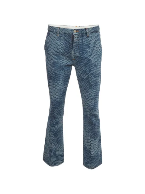MM6 Maison Margiela snake-print jeans