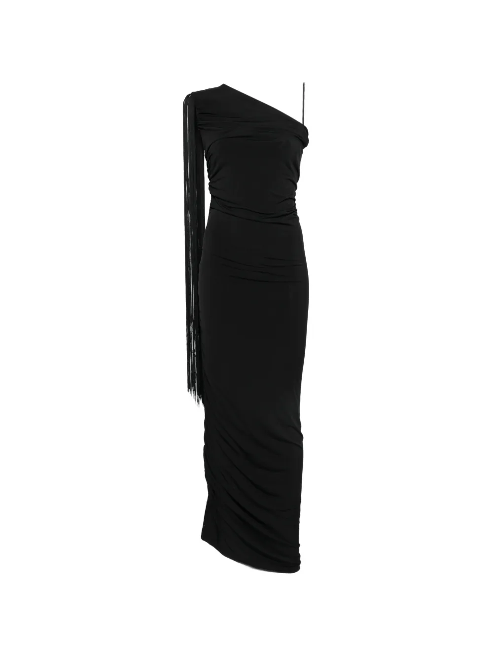 RAME fringed one-shoulder maxi dress