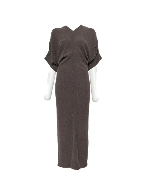 RAME ribbed-knit batwing-sleeve maxi dress