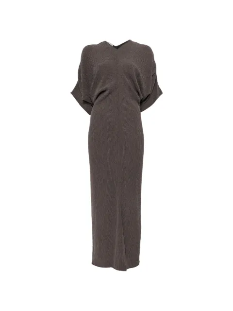 RAME ribbed-knit batwing-sleeve maxi dress