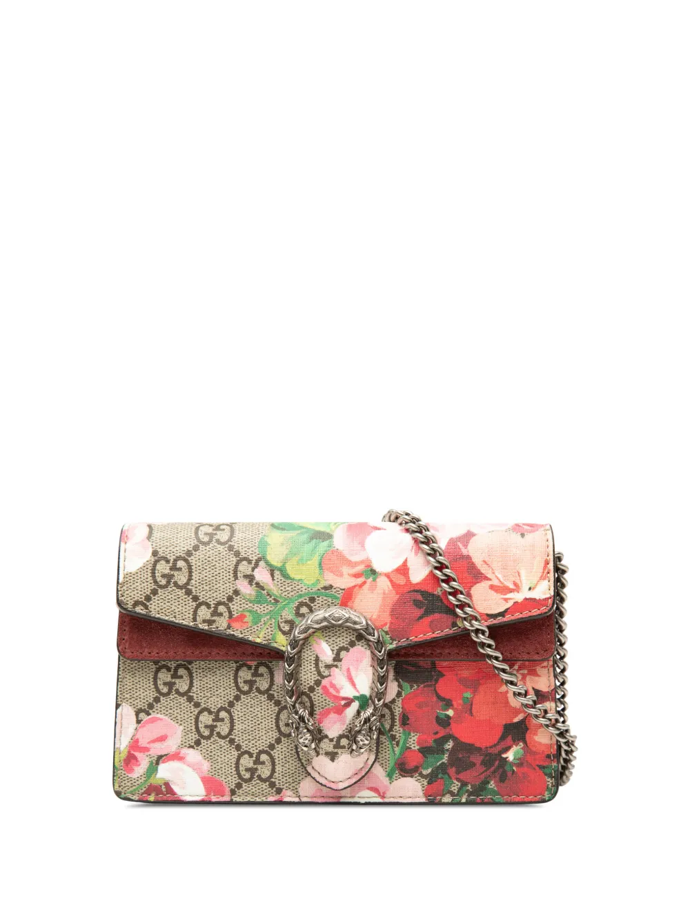 Gucci Pre-Owned 2016-2026 Mini GG Supreme Blooms Dionysus crossbody bag - Toni neutri