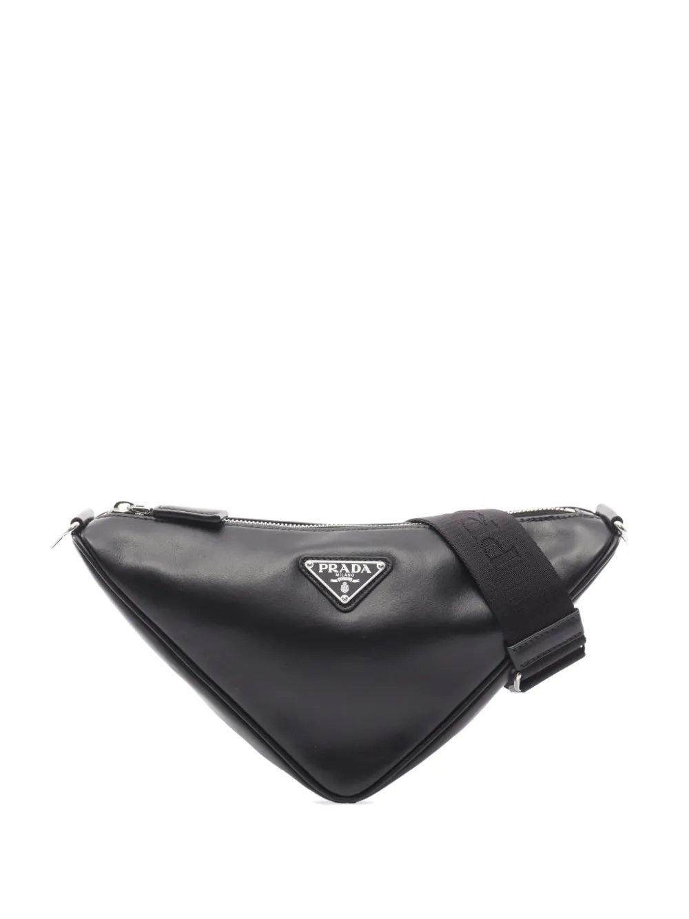 Prada Pre-Owned 2013-2026 Leather Triangle crossbody bag - Nero
