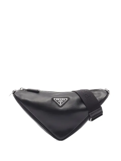Prada Pre-Owned 2013-2026 Leather Triangle crossbody bag