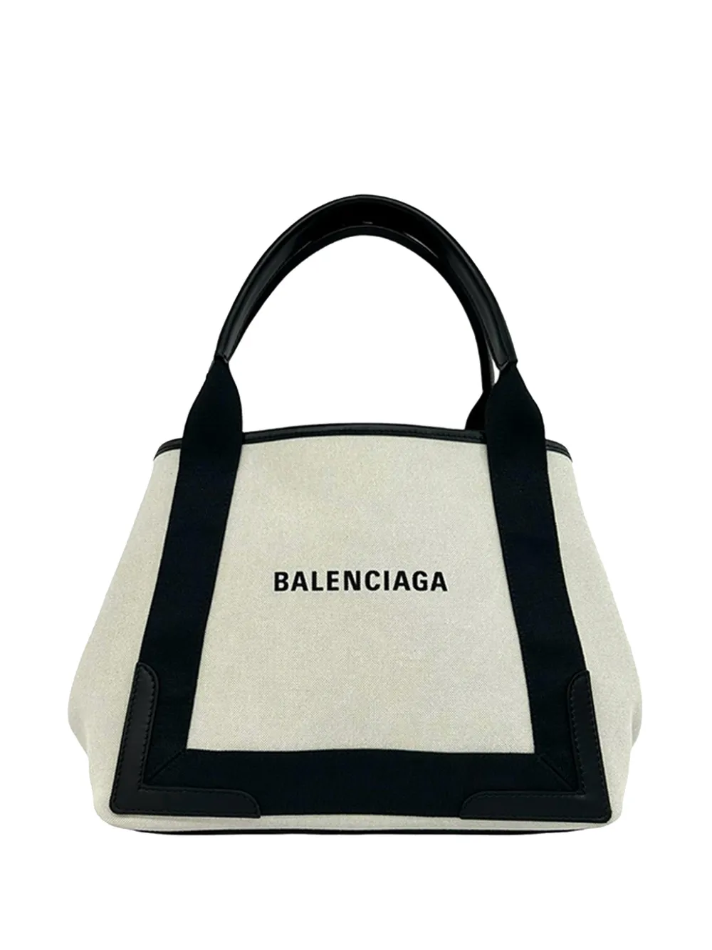 Balenciaga Pre-Owned 2018-2026 Navy Cabas tote bag - Bianco