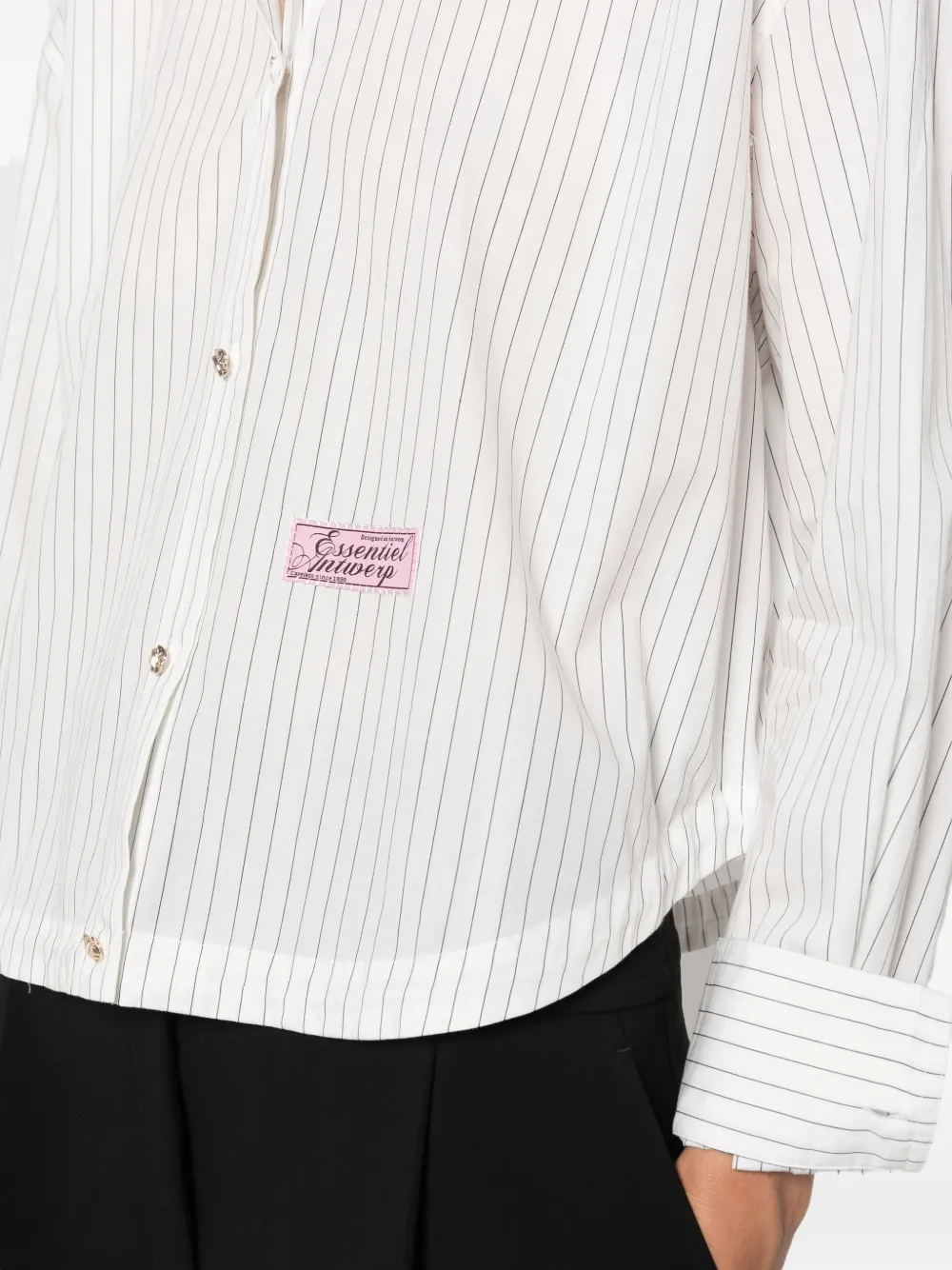 Essentiel Antwerp Blouse met krijtstreep Wit