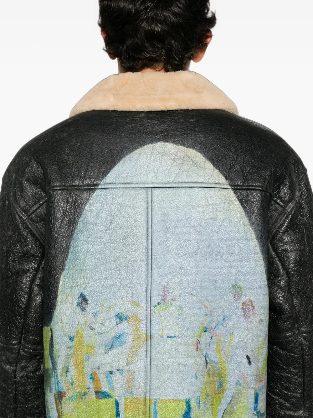 KidSuper Jack met lammy afwerking en grafische print Zwart