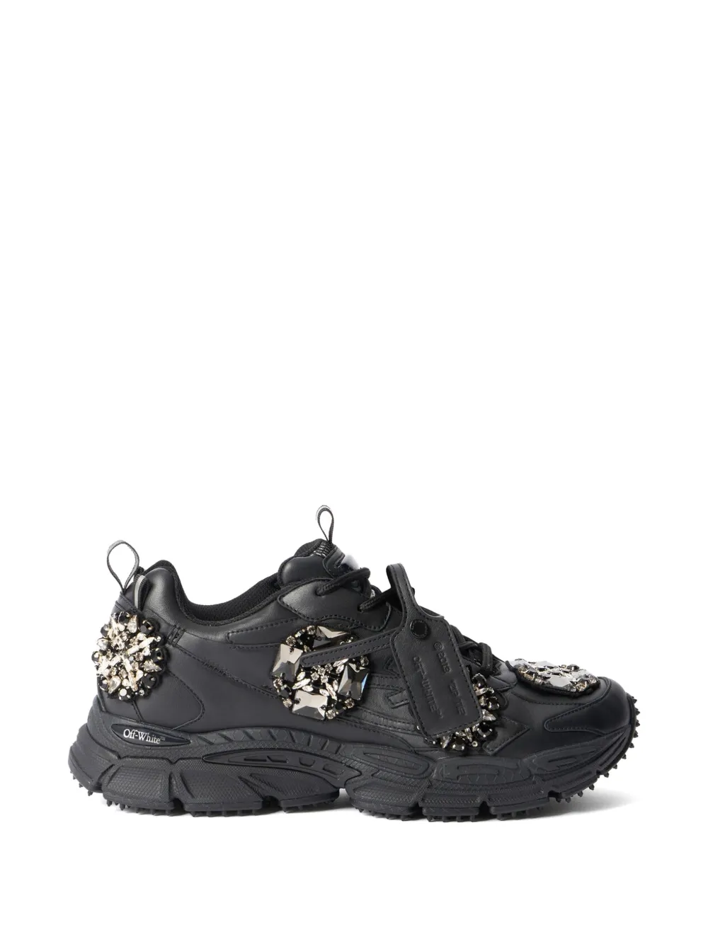 Off-White Be Right Back bejeweled sneakers