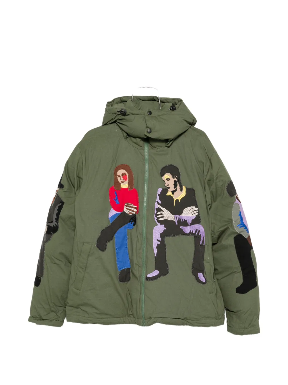 KidSuper embroidered hooded jacket - Verde