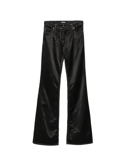 Miu Miu Pre-Owned 2000s contrast-stitch trousers