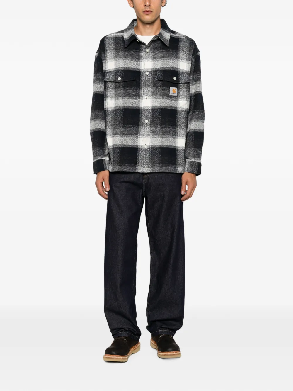Carhartt WIP Esterson overhemd met logo-patch Blauw